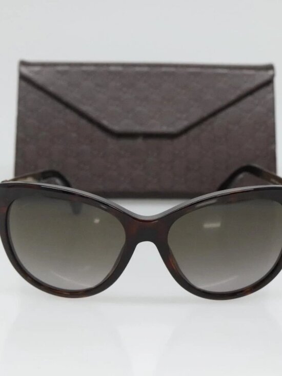 GUCCI Sunglasses metal Brown Auth BA3302 main image 7